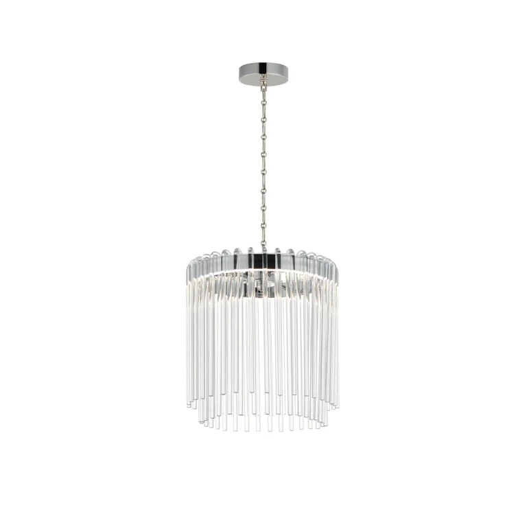 Polished Nickel LED Pendant from the Jolie Collection