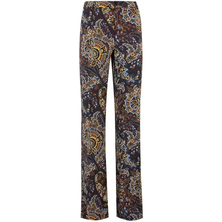 Etro Floreal Paisley Flared Trousers