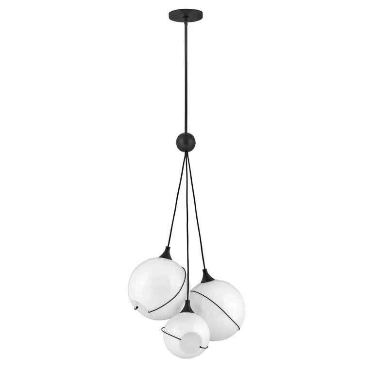 Black LED Pendant from the Skye Collection