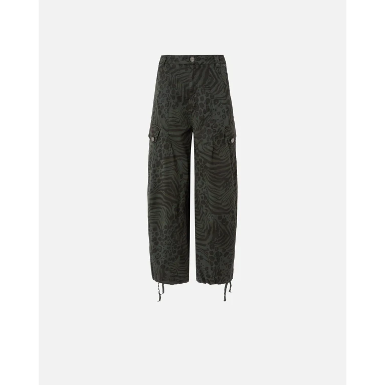 Pinko Pantalón globo con estampado animal