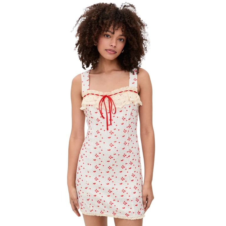 Bailey Rose Floral Mini Dress Cream M