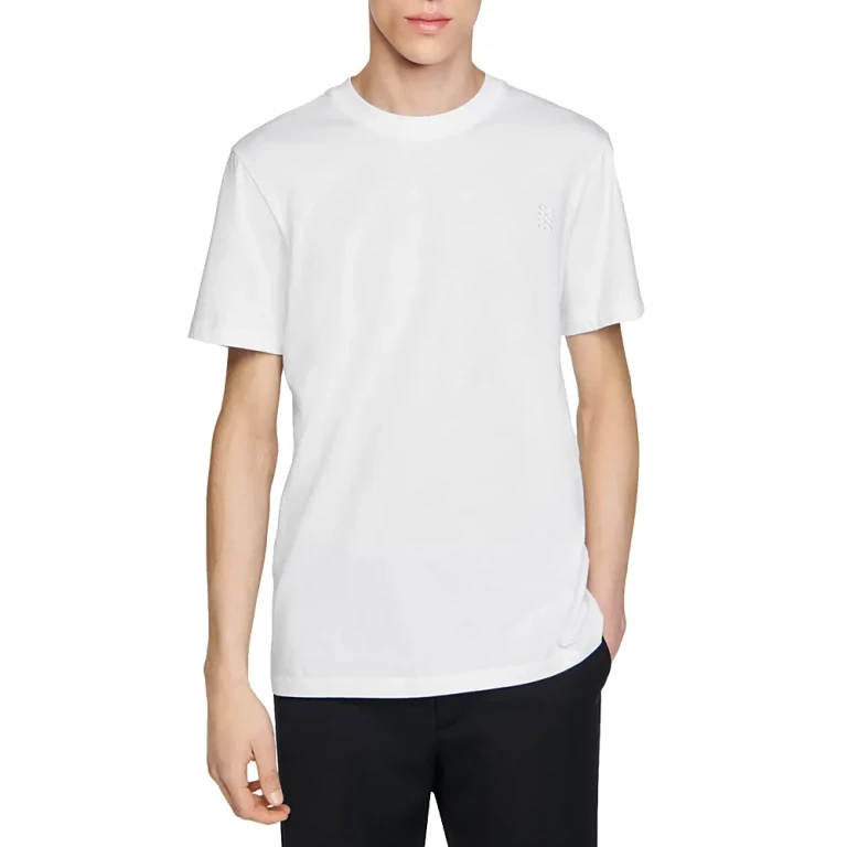 Sandro Crewneck Logo Tee