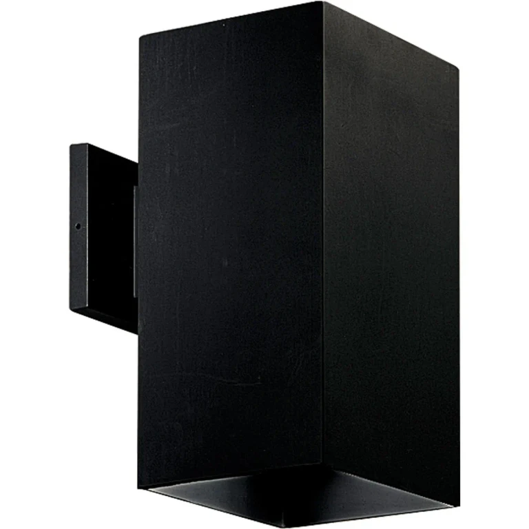 Black One Light Wall Lantern from the Square Collection