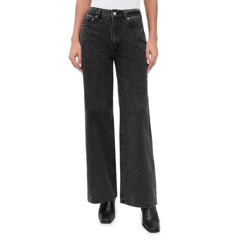 DAZE The Wanderer High Rise Wide Leg Jeans Starlit Night 28