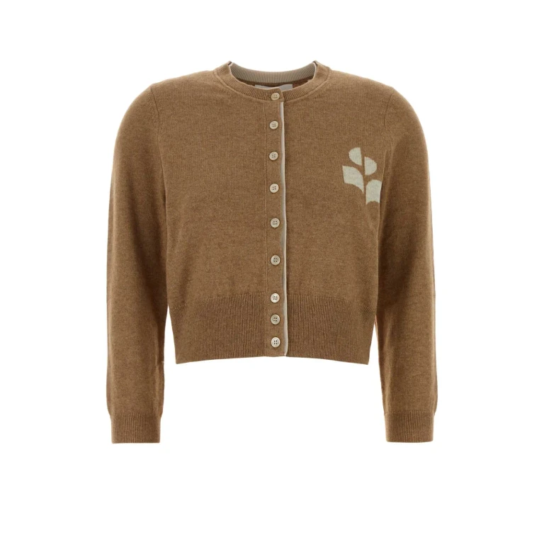 Marant Étoile Biscuit Cotton Blend Lona Cardigan
