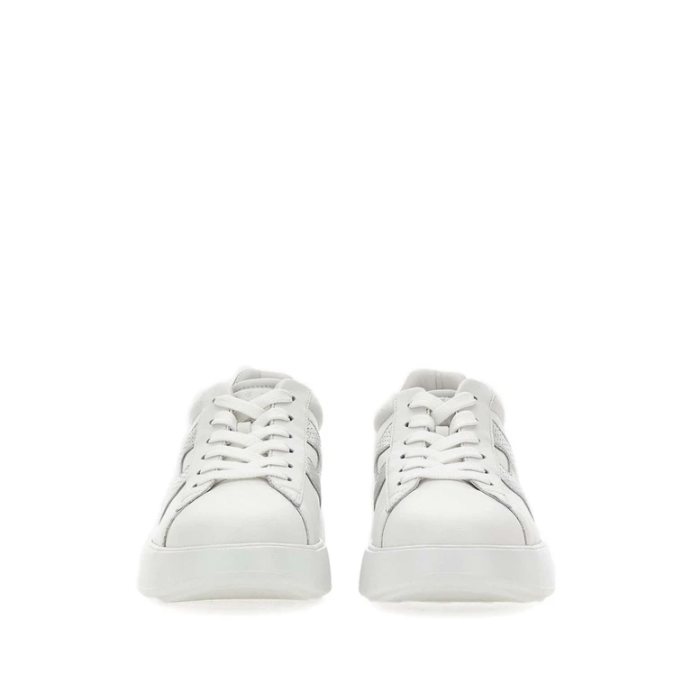 Hogan Sneakers Silver Outer: Calf Suede - Women