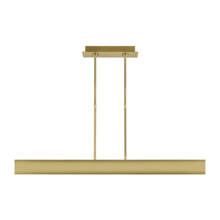 Plated Brass LED Linear Suspension from the I-Beam Collection