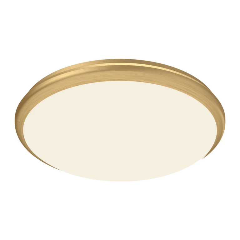 Brushed Gold LED Flush Mount from the Malta Collection