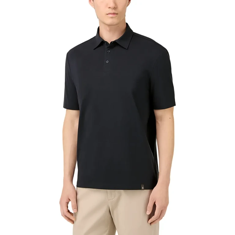 Boggi Milano Polo Shirt In Stretch Supima Cotton