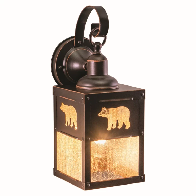 Burnished Bronze One Light Outdoor Wall Mount from the Bozeman Collection