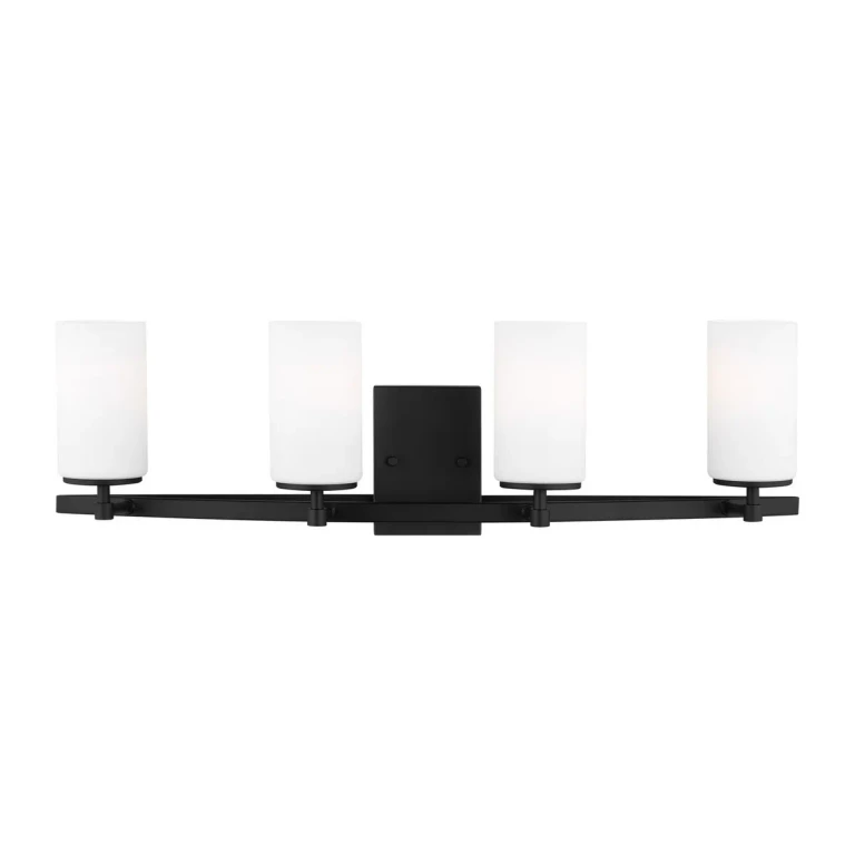 Alturas 4-Light Bathroom Vanity Light in Midnight Black