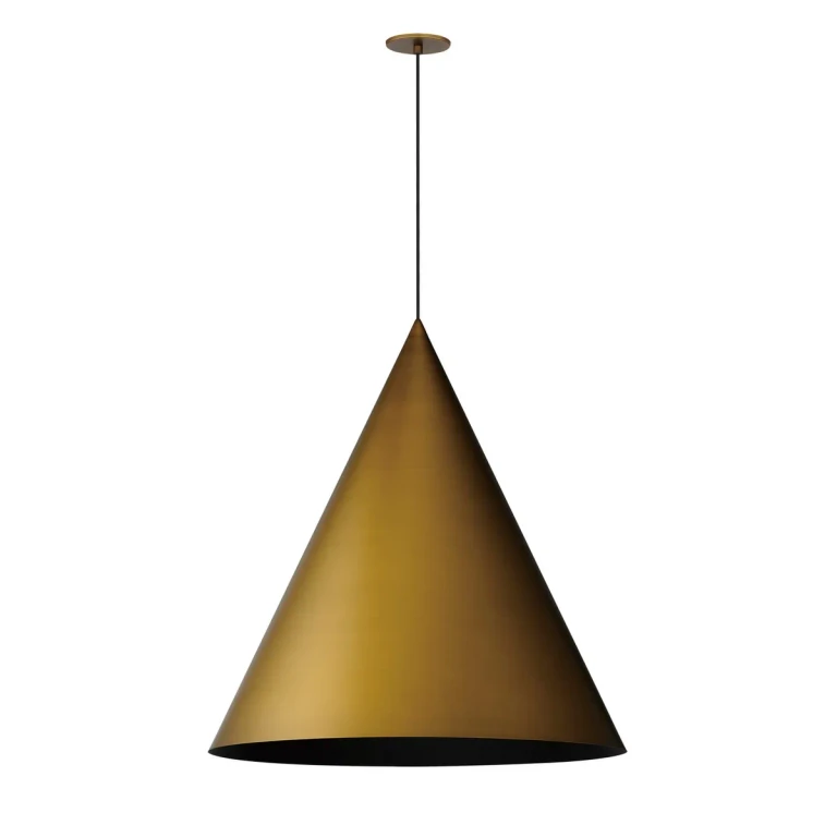 Antique Brass LED Pendant from the Pitch Collection