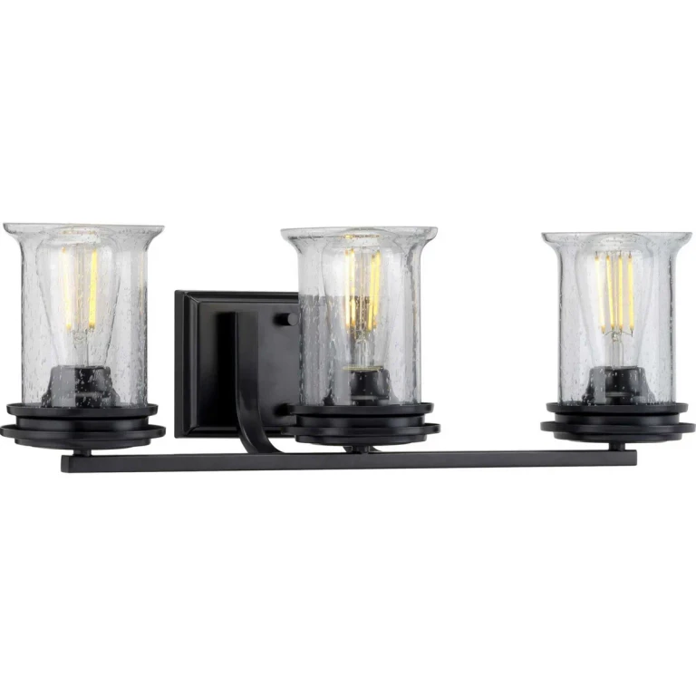 Black Three Light Bath from the Winslett Collection