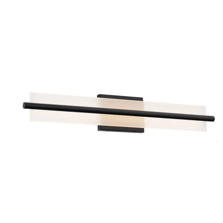 Black LED Bathroom Vanity Light from the Razor Collection