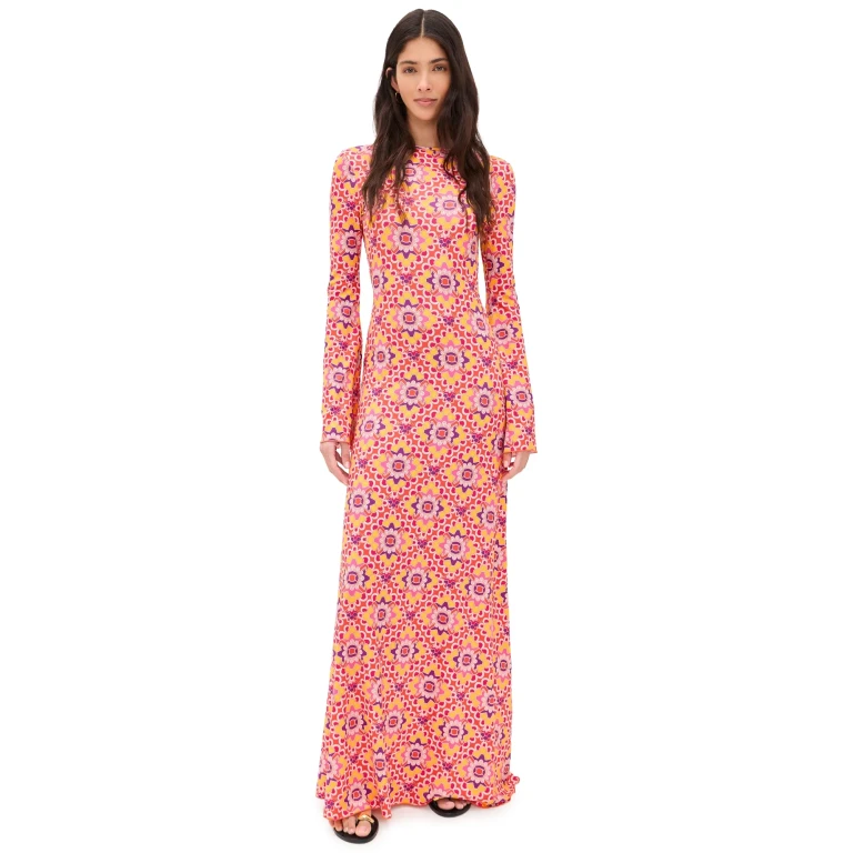 Eywasouls Malibu Damnia Dress Orchid Mosaic L
