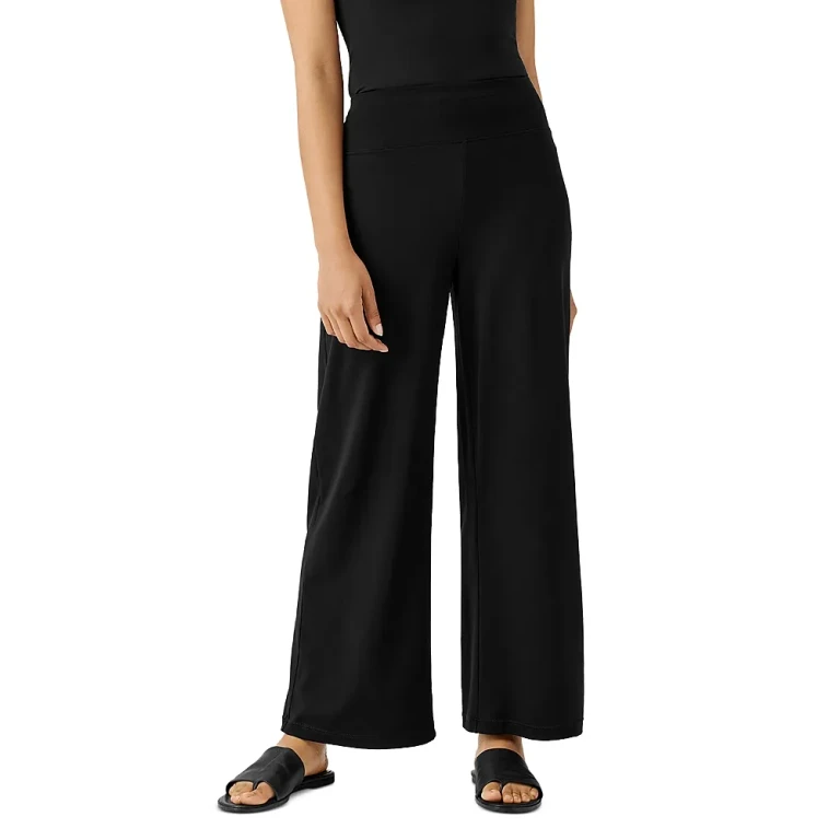 Eileen Fisher High Waisted Wide Leg Pants