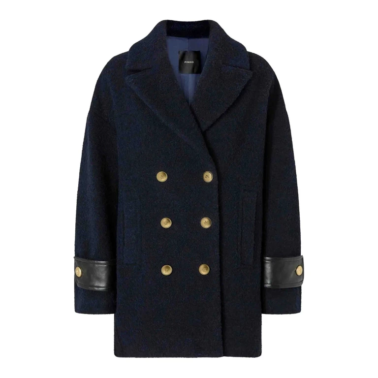 Pinko Manteau Court - Bleu