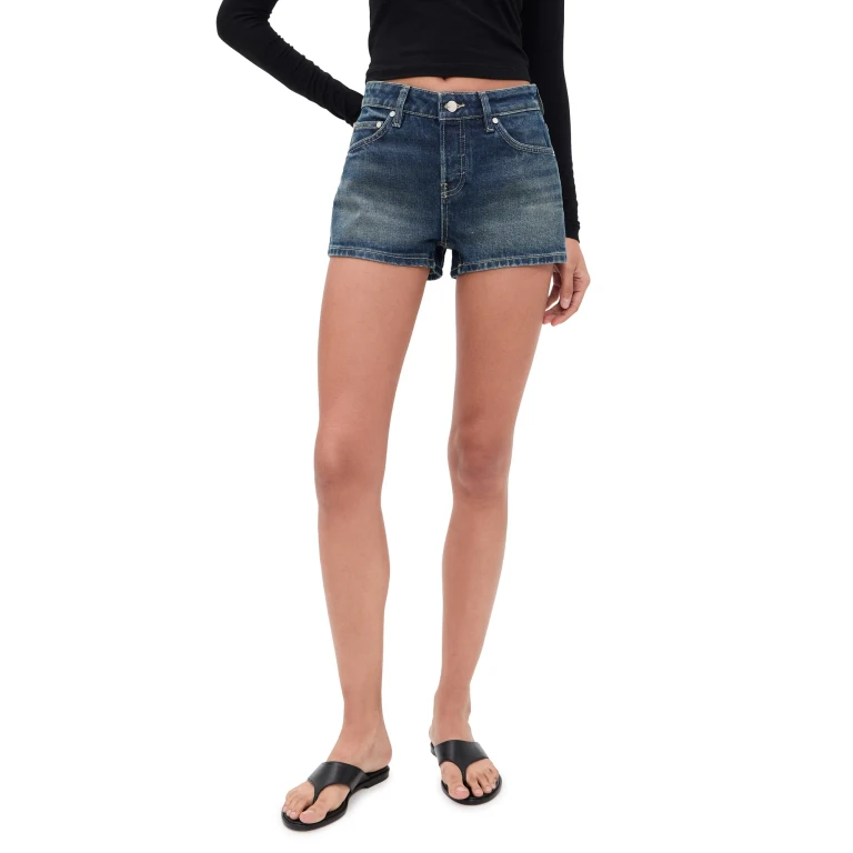 EB Denim Cierra High Rise Shorts Arrowwood 26