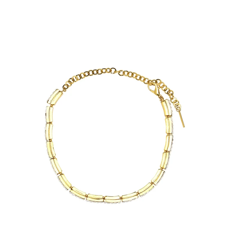 Alessandra Rich Embellished Metal Choker