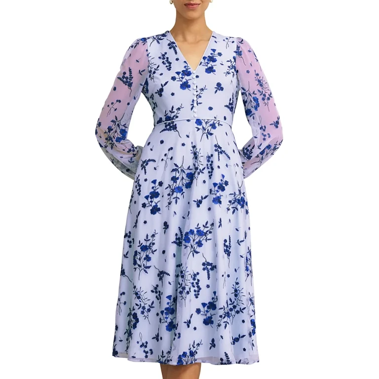 Hobbs London Ella Embroidered Dress