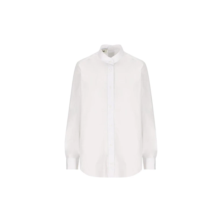 Fendi Long Sleeved Buttoned Poplin Shirt