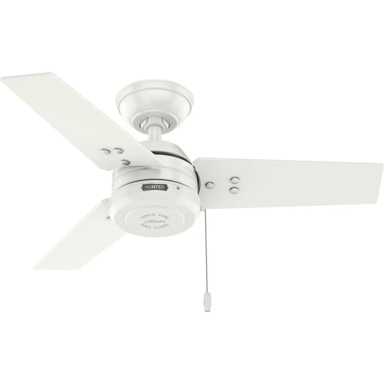 Fresh White 36" Ceiling Fan from the Cassius Collection