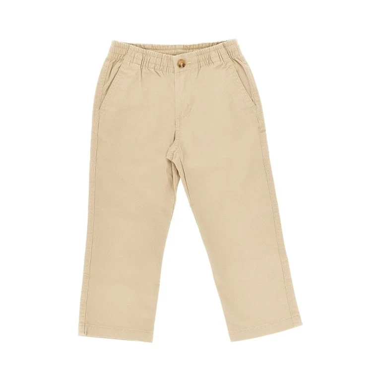 RALPH LAUREN Stretch cotton pants with logo embroidery Kids 3Y