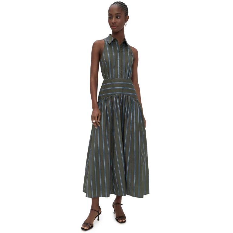 Robe STAUD Romy Huntington Stripe