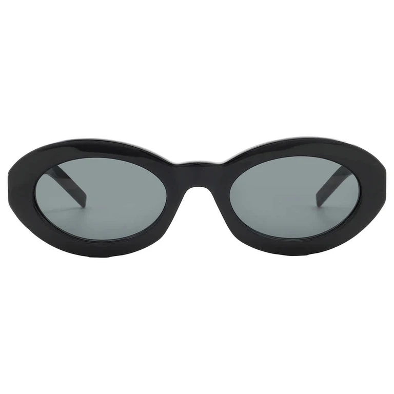 Saint Laurent Black Oval Ladies Sunglasses SL M136 001 52