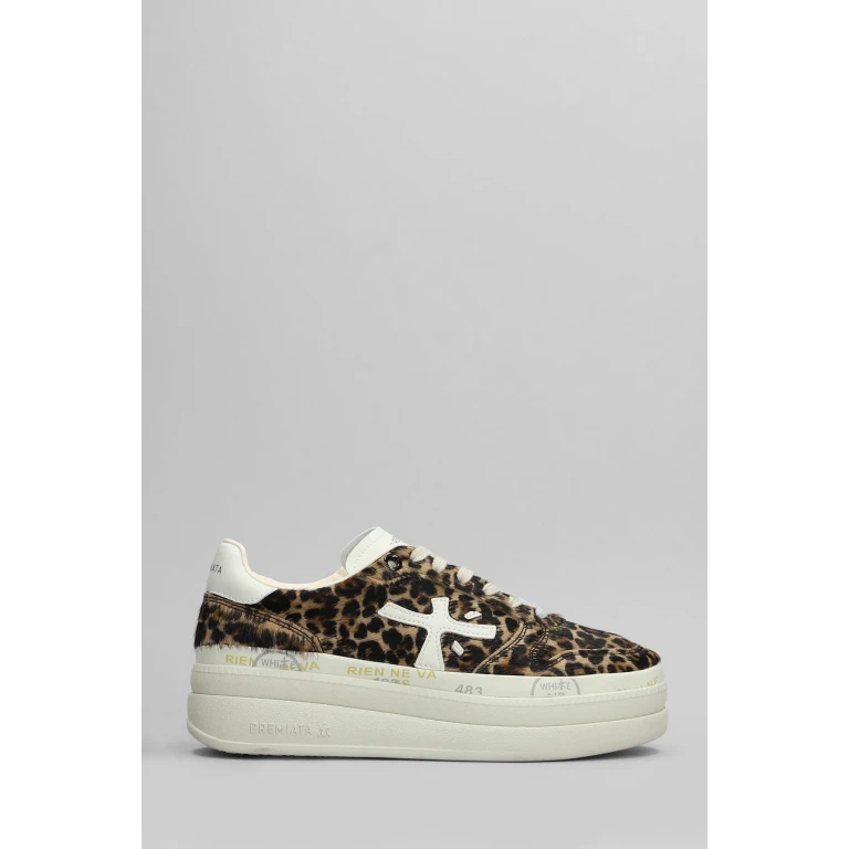 Micol Sneakers en peau de poney animalier