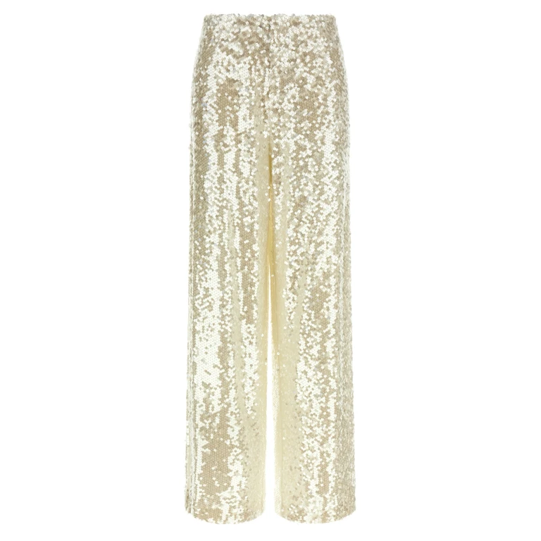 Alberta Ferretti Pantalons Décontractés - Blanc