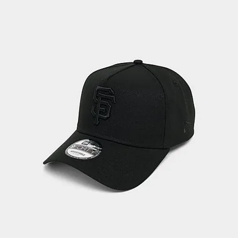 New Era San Francisco Giants MLB 9FORTY Tonal Snapback Hat in Black