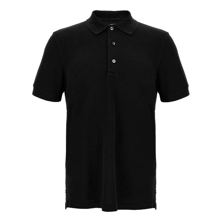 Black Lyocell Polo Shirt - Men