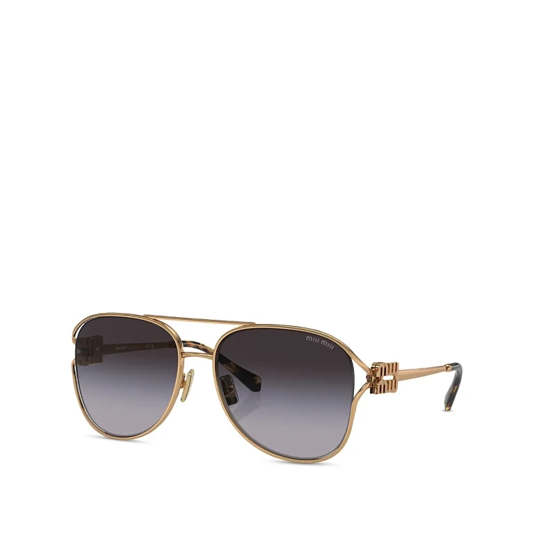 Miu Miu Aviator Sunglasses, 58mm