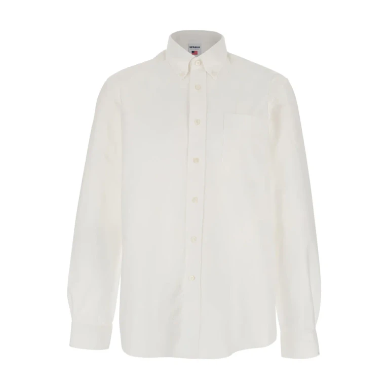 Sebago Shirt oxford Button Down White With Button Down Collar And Long Sleeves In Cotton For Men