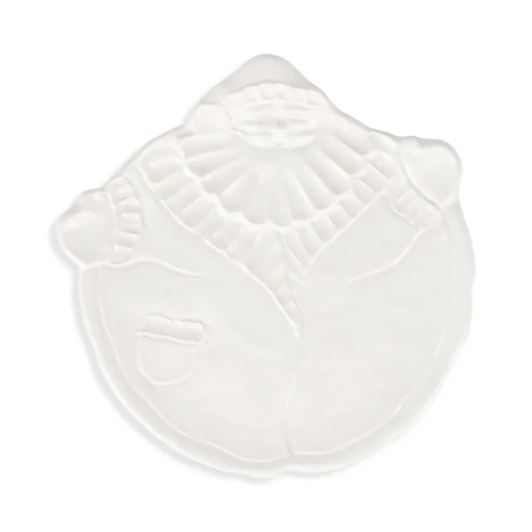 Vietri Pietra Natale Figural Santa Salad Plate
