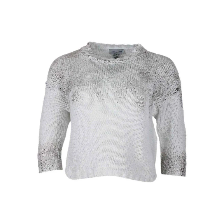 Pull Col Rond - Blanc (18W240177LA77)