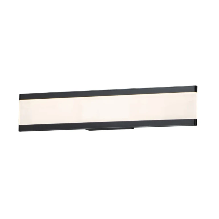 Maxim Visor 2-Light Bathroom Vanity Light in Black - 24754FTBK