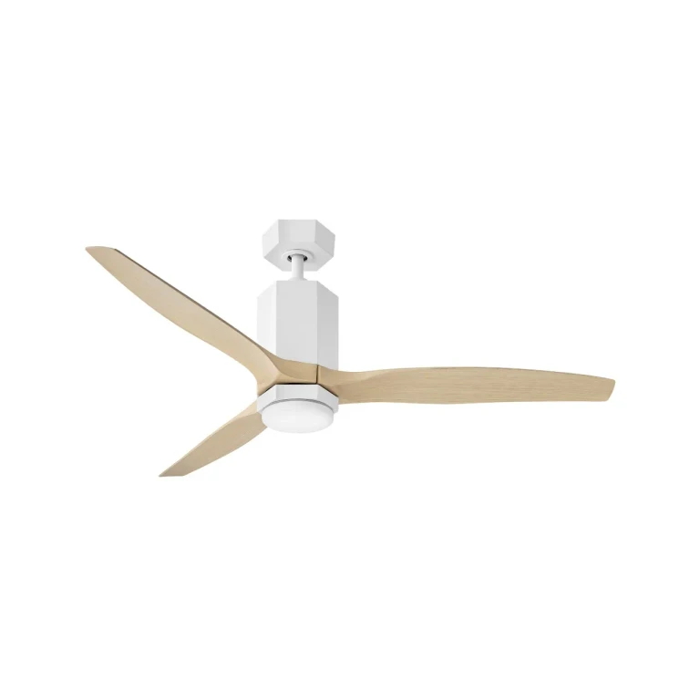 Matte White 52" Ceiling Fan from the Facet Collection