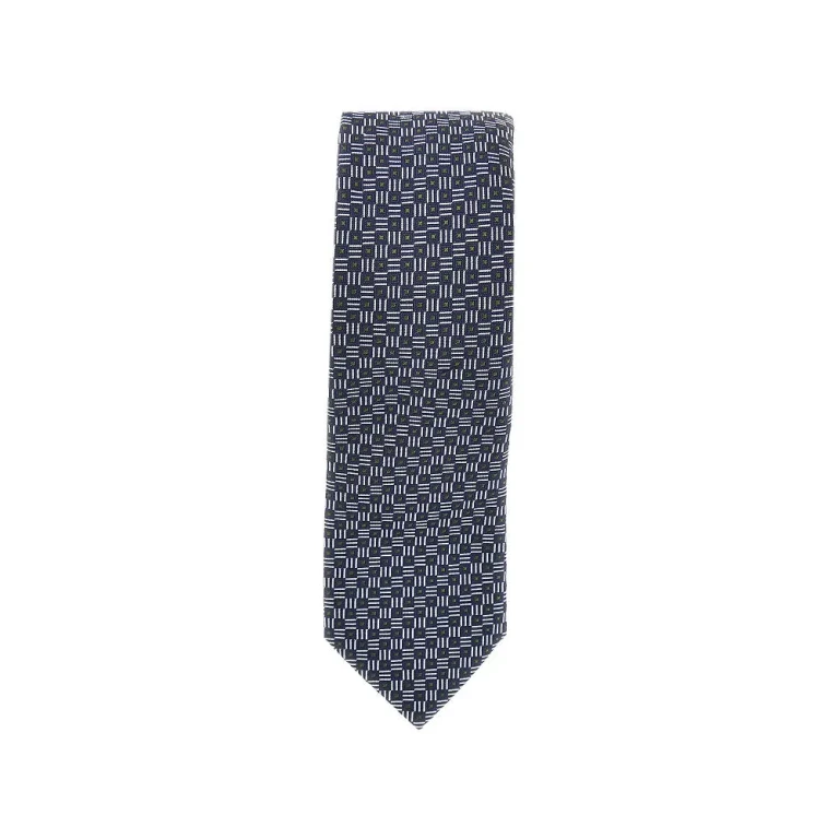 EMPORIO ARMANI Silk necktie with jacquard motif Man One Size