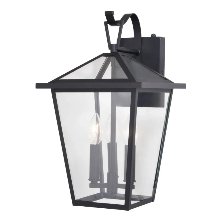 Matte Black Outdoor Wall Mount from the Derby Collection