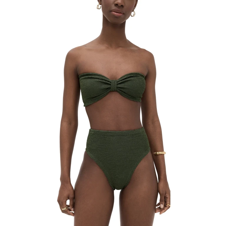 Hunza G Ruby Bikini Metallic Khaki One Size