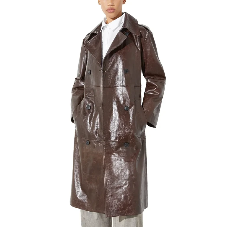 Max & Co. Leather Trench Coat