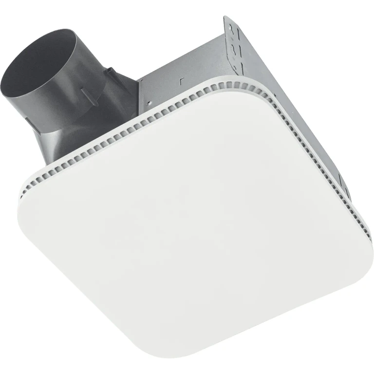 Broan AE110 110 CFM Bathroom Exhaust Fan w/ CleanCover Grille - CleanCover Grille w/ LED Light