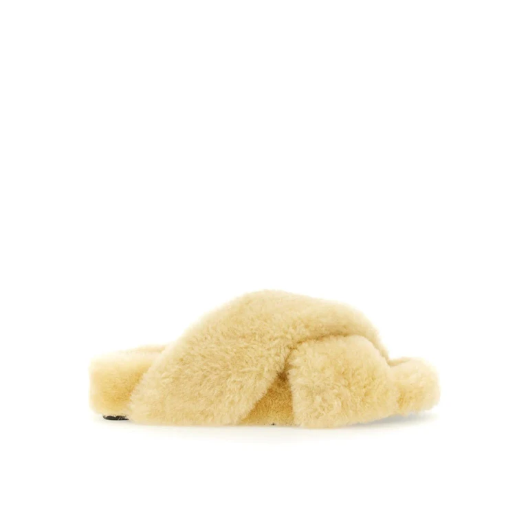 Jil Sander 羊毛皮凉鞋