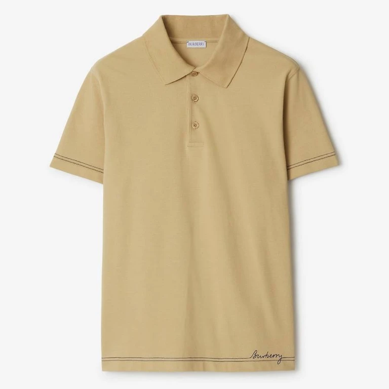 Burberry Logo-Embroidered Polo Shirt