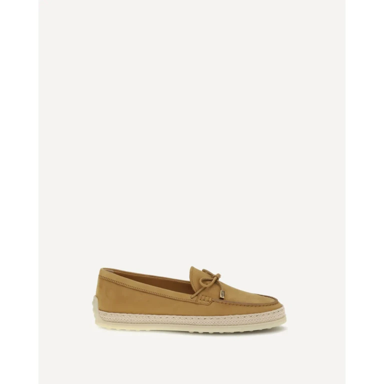 Mocasines Tod's de ante y rafia para mujer, talla 37