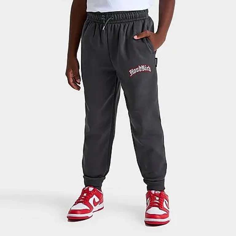 Hoodrich Big Kids Gothic Jogger Pants in Dark Grey Size: Small