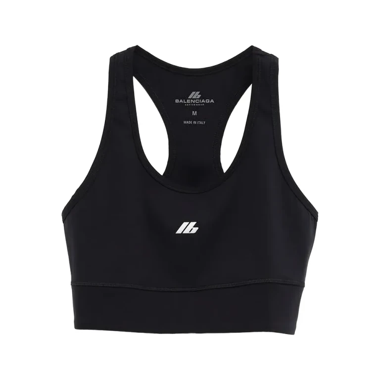 Reflective-Logo Bustier-Top
