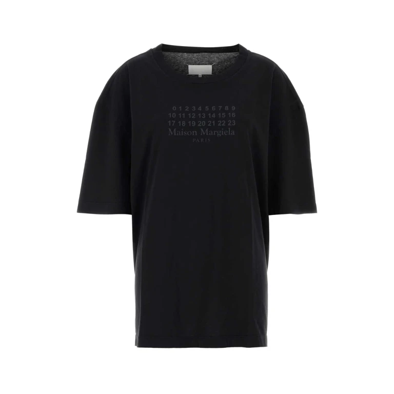 Black Cotton Oversize T-Shirt Exterior - Men